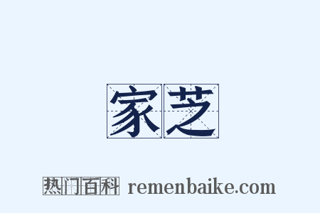 家芝是什么意思的图片